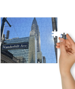 Jigsaw puzzle with tin