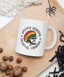 White glossy mug